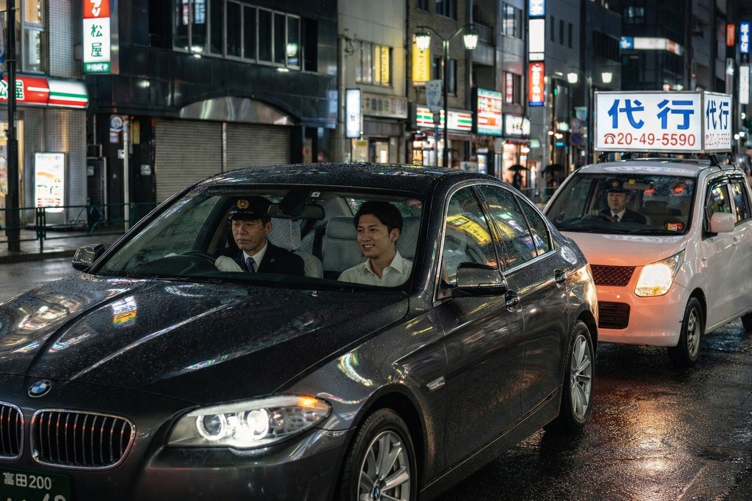 Substitute driver services — daiko in Japan and daeri unjeon in Korea